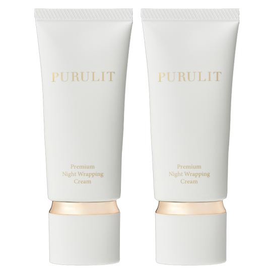 24時間限定タイムセール PURULIT プレミアムナイトラッピングクリーム 2本 ※1週間限定 フェイスクリーム