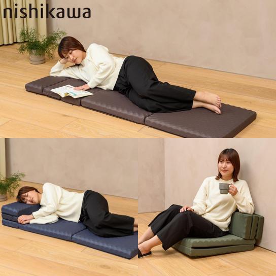 nishikawa ごろ寝マット スイート シングル ブラウン nishikawa ごろ寝マットスイート 1枚 | テレビ通販サイトのカンテレ