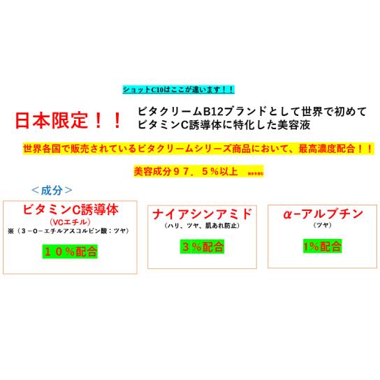 ビタクリーム ショットC10 1本 | テレビ通販サイトのカンテレ