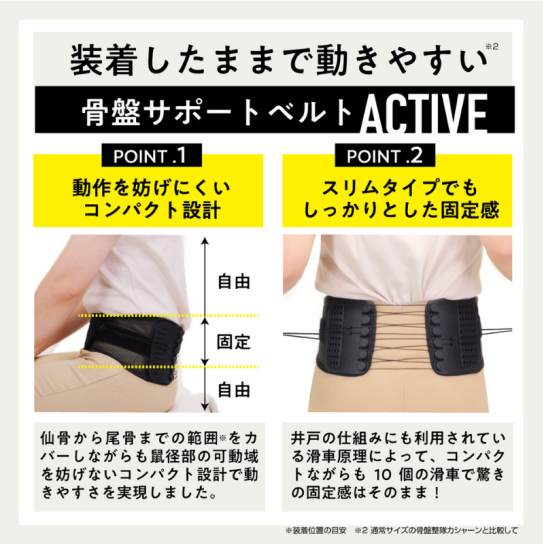 【ギフ_包装】 骨盤整隊カシャーン アクティブ よりどり2個 ※1週間限定 矯正用品・補助ベルト