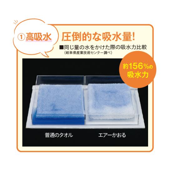 エアーかおる ダディーボーイ フェイスタオル (色よりどり) 2枚