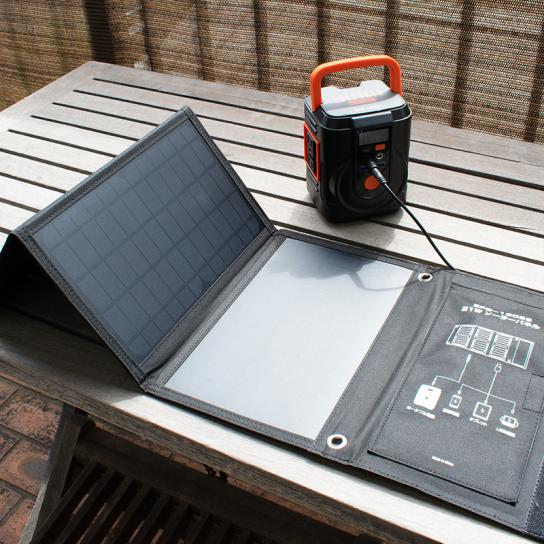 新品 簡単ポータブル電源 ソーラーパネルセット 簡単ポータブル電源・ソーラーパネルセット – 結婚式、イベント