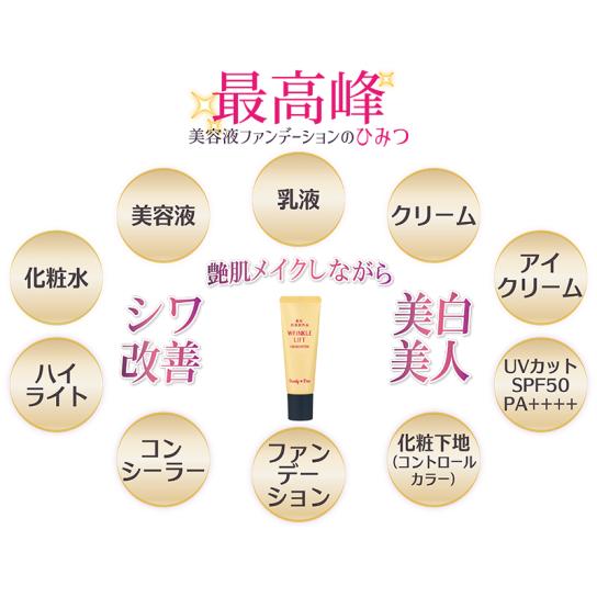 パーリーデュー 薬用シワ改善・美白ファンデーション 特別セット ※1