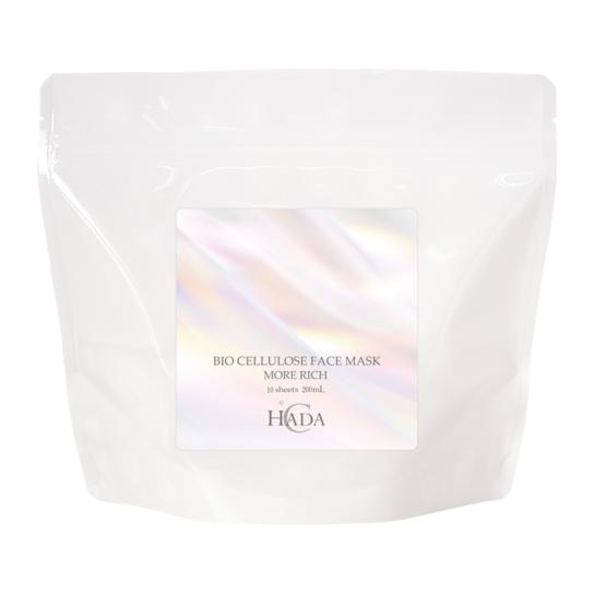 HADA℃ バイオセルロース フェイスマスク モアリッチ(10枚入) 1袋
