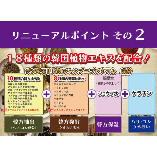 デンギモリ 珍気プレミアム シャンプー&トリートメント ミニサイズ付お得セット デンギモリ珍気 シャンプープレミアム・トリートメントプレミアム より