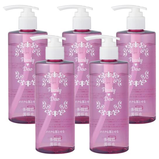 パーリーデュー メイクも落とせるクレンジング美容水 5本