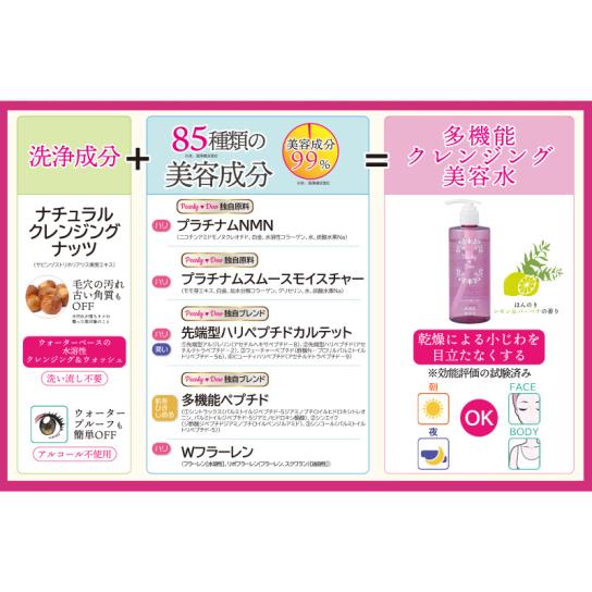 パーリーデュー 冬もつるピカふき取り美容水＆桃肌オールインワン美容