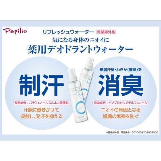 9本セット パピリオ デオドラントウォーター　Papilio REFRESH パピリオ リフレッシュウォーター 3本 ※7月上旬以降お届け | テレビ