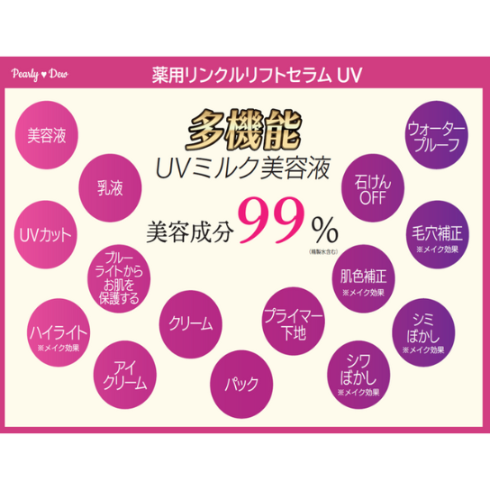 パーリーデュー 薬用リンクルリフトセラムUV 3倍サイズ 特別セット